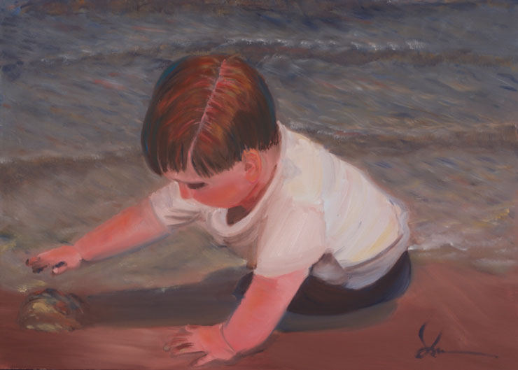 Ina Marlowe: Alec Charles on the beach