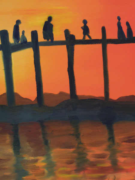 Ina Marlowe: Bridge At Sunset